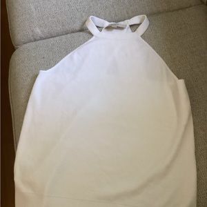 LOFT Cream Halter Tank Top